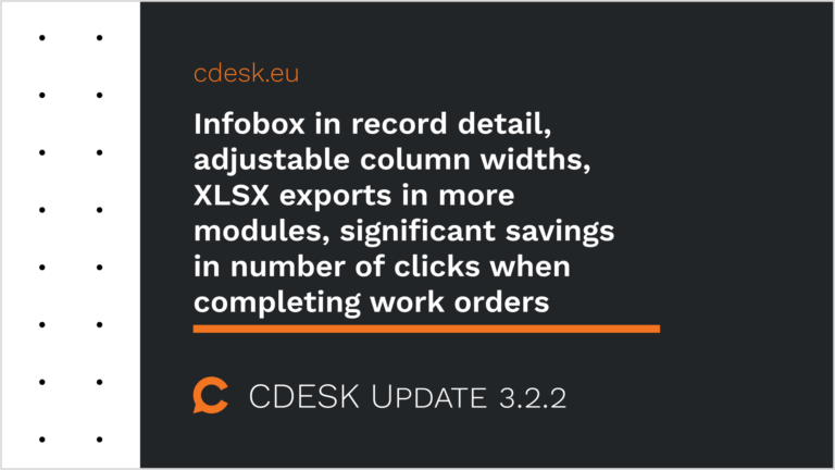 Infobox im Datensatzdetail, anpassbare Spaltenbreiten, XLSX-Exporte in weitere Module