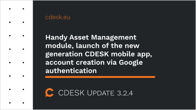Handy-Asset-Management-Modul, Einführung der neuen Generation der CDESK-Mobile-App, Kontoerstellung über Google-Authentifizierung